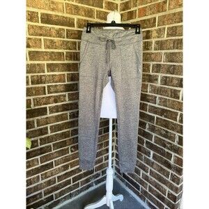 Aerie Chill Play Move Gray Jogger Pants Medium Drawstring Soft Stretch Comfort